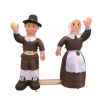 4 Ft. Pilgrim Amish Man And 3.5 Foot Amish Woman Thanksgiving Inflatable
